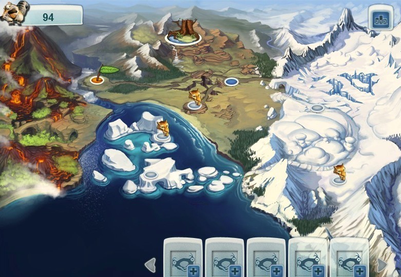 mapa Ice Age Online