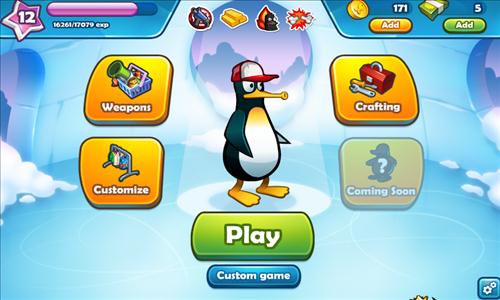 Crazy Penguin Wars: Lista przepisów na broń