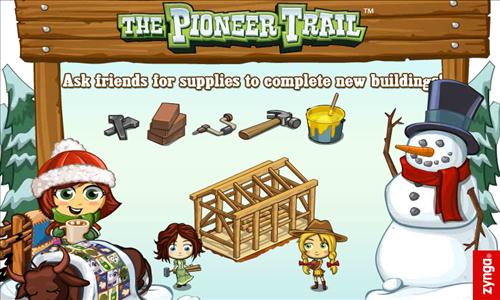 The Pioneer Trail ekran początkowy