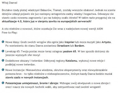aktualizacja aion patch notes