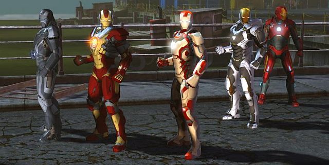 Różne skórki dla Iron Mena w Marvel Heroes