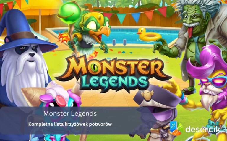 Monster Legends – Kompletna lista krzyżówek potworów