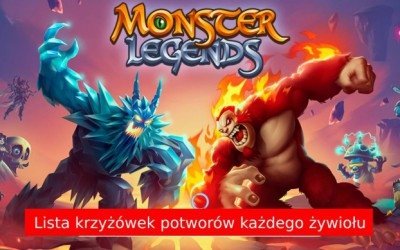 Krzyżówki potworów w Monster Legends