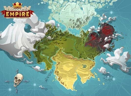 Mapa królestw w Goodgame Empire