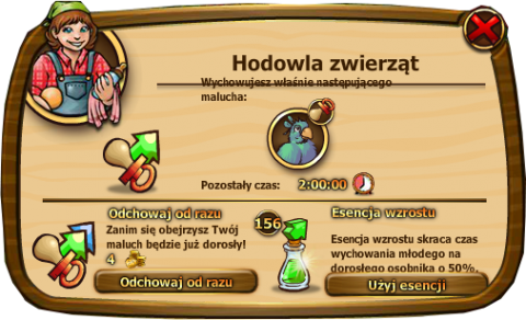 Użycie esencji wzrostu w zoomumba