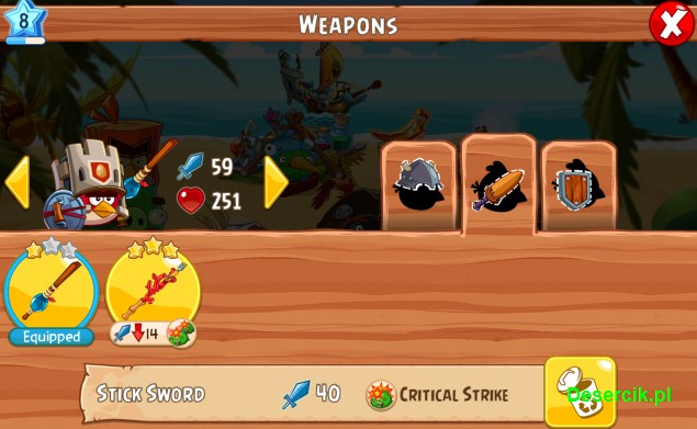 broń angry birds epic