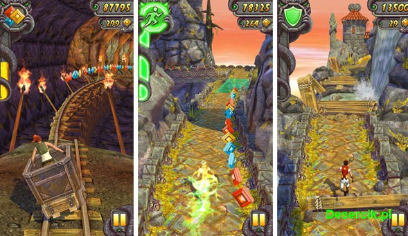 Temple Run 2 Android, Gra Temple Run 2 przeznaczona na urzą…