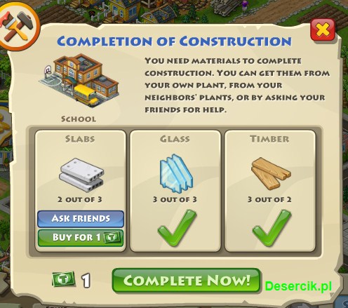 wymagane materiały do budowy