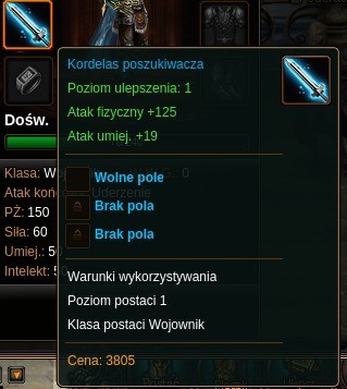 Informacja o danym przedmiocie