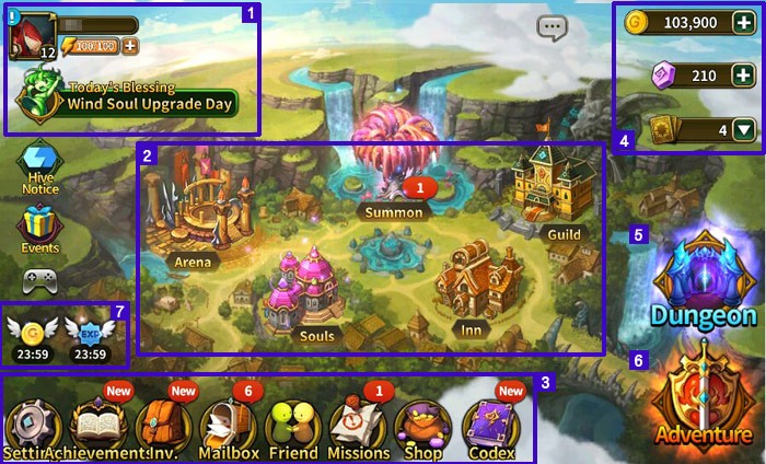 główny interfejs gry główny interfejs gry