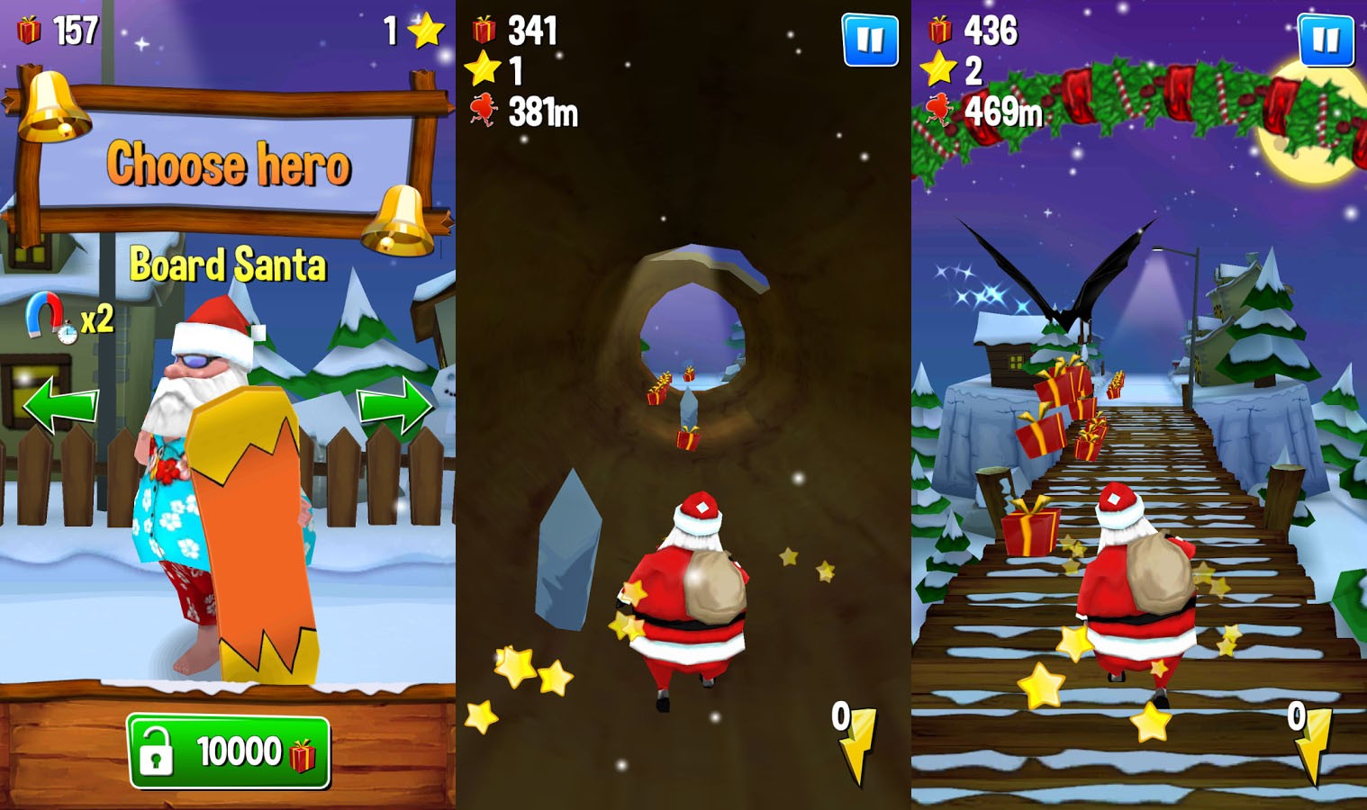 running with santa running with santa