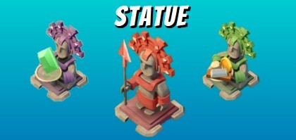 Statuy (pomniki) w Boom Beach