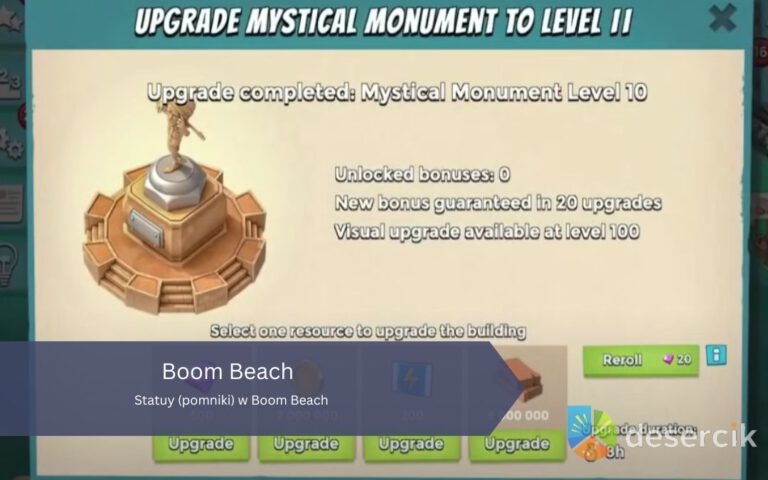 Statuy (pomniki) w Boom Beach