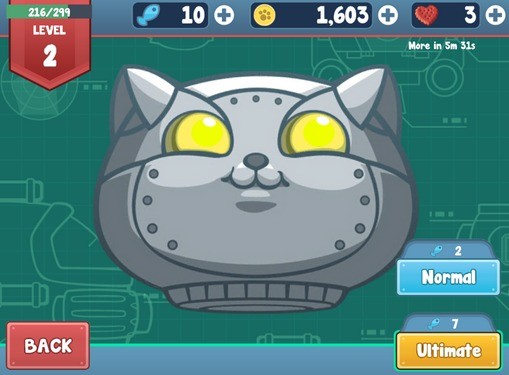 Ulepszaj swojego kotka, aby kontrolować nowe umiejętności Ulepszaj swojego kotka, aby kontrolować nowe umiejętności