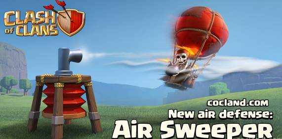 Air Sweeper zdmuchnie przeciwnika w Clash of Clans