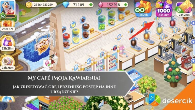 My Café (Moja Kawiarnia): Jak zresetować grę i przenieść postęp na inne urządzenie?