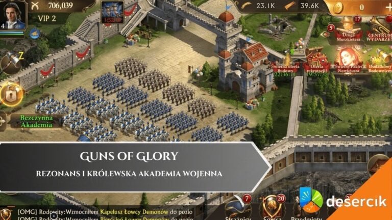 Guns of Glory: Rezonans i Królewska Akademia Wojenna