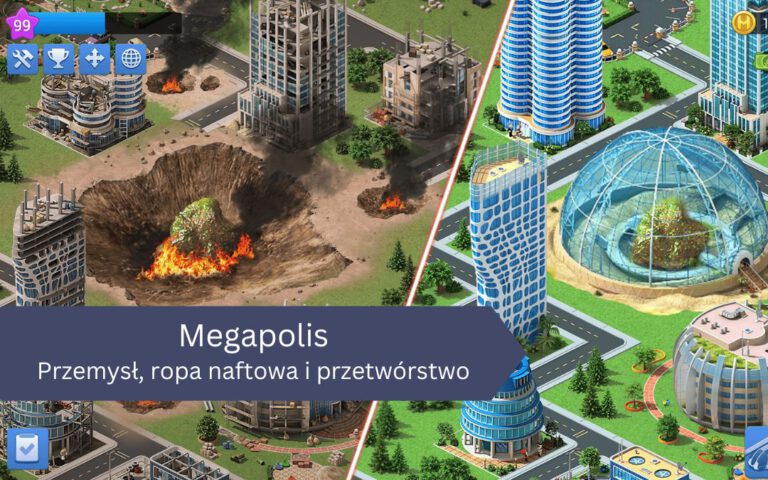 Przemysł, ropa naftowa i przetwórstwo w Megapolis