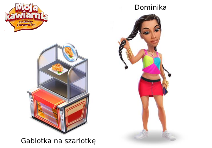 Gablotka na szarlotkę i Dominika w My Café: Recipes and Stories