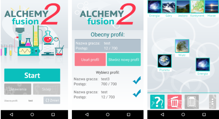 Alchemy Fusion 2: Lista kombinacji (750 elementów)