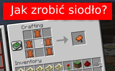 Jak zrobić siodło w Minecraft?