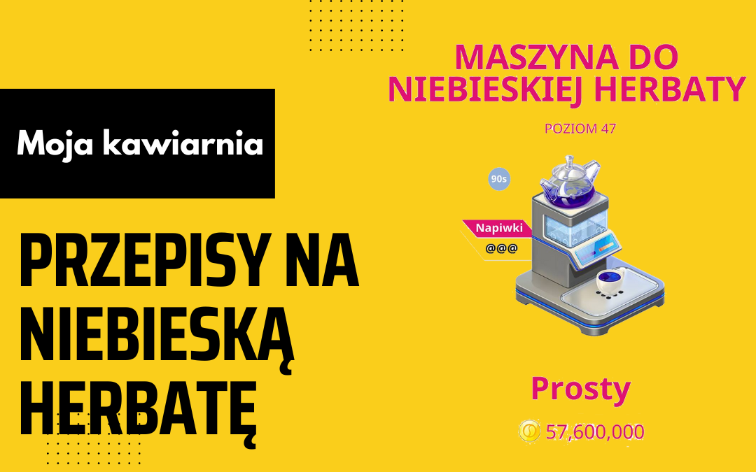 Moja Kawiarnia przepisy (lista) Niebieska herbata – My Café Recipes and Stories