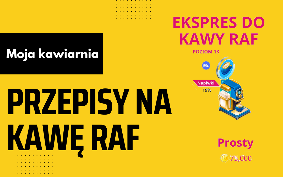 Moja Kawiarnia przepisy na Kawę Raf – My Cafe lista przepisów Kawa Raf