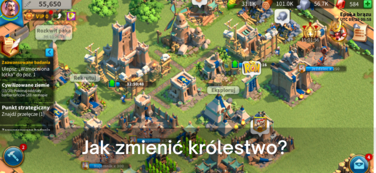 Rise of Kingdoms – królestwo: jak zmienić, przenieść się