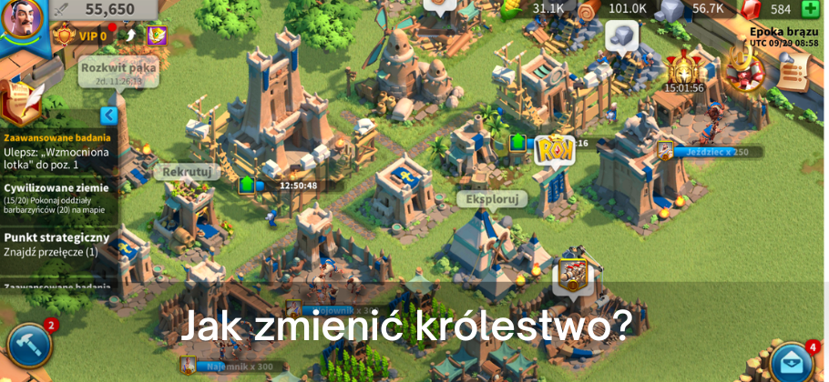 Rise of Kingdoms: Jak zmienić królestwo?