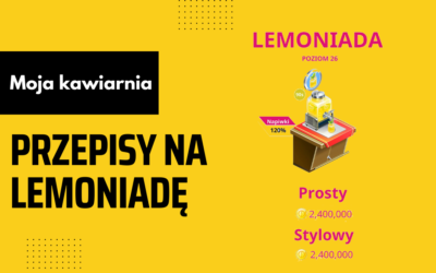 Moja Kawiarnia przepisy z Lemoniada – My Cafe lista przepisów z Lemoniada