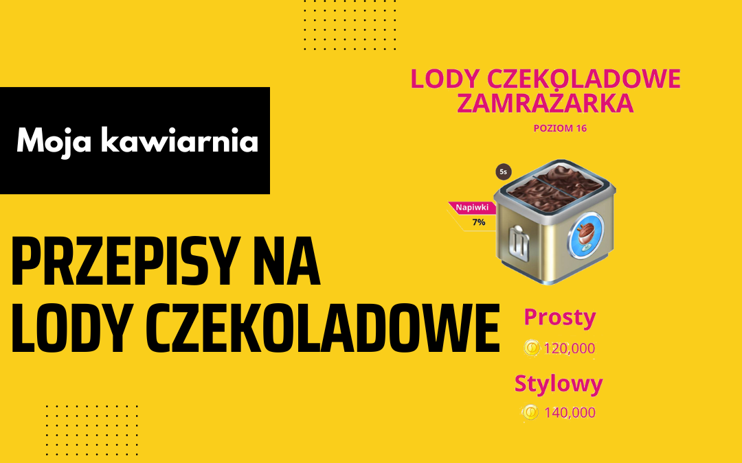 Moja Kawiarnia przepisy na Lody czekoladowe – My Cafe lista przepisów na Lody czekoladowe