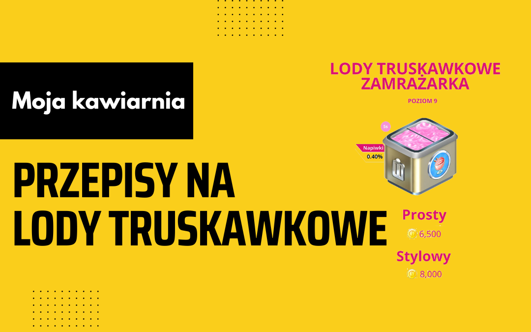 Moja Kawiarnia przepisy na Lody truskawkowe – My Cafe lista przepisów na Lody truskawkowe