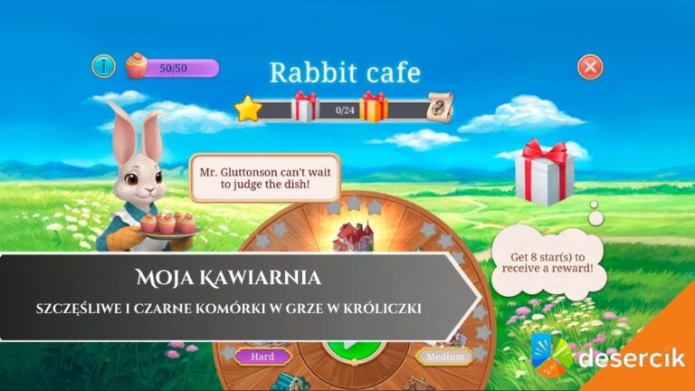 Moja Kawiarnia &ndash; szczęśliwe i czarne kom&oacute;rki w grze w kr&oacute;liczki