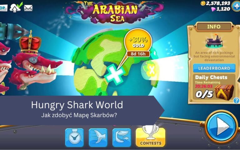 Jak zdobyć Mapę Skarbów w Hungry Shark World?