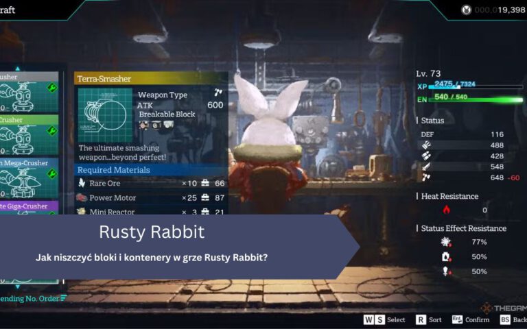 Jak niszczyć bloki i kontenery w grze Rusty Rabbit?