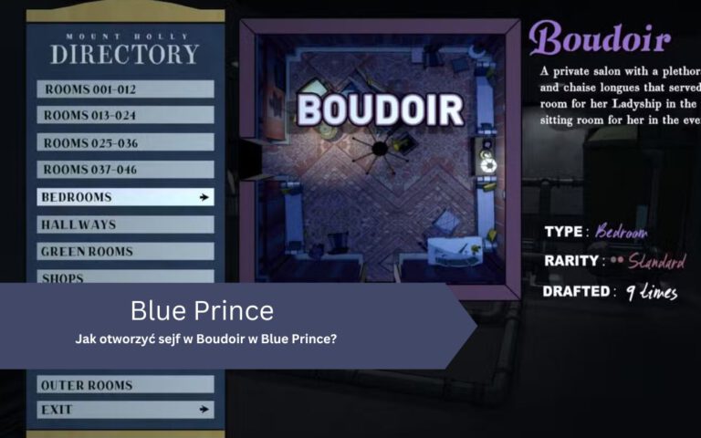 Jak otworzyć sejf w Boudoir w Blue Prince?
