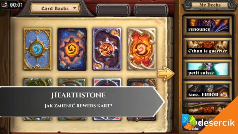 Jak zmienić rewers kart w Hearthstone?