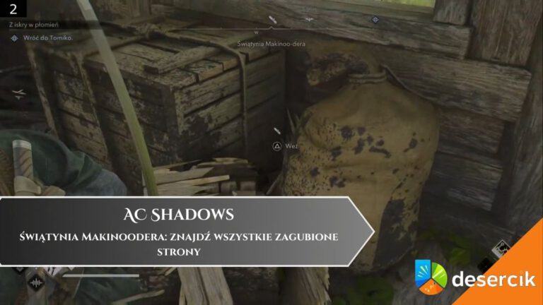 AC Shadows – świątynia Makinoodera: znajdź wszystkie zagubione strony