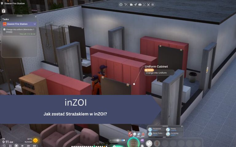 inZOI – strażak: jak nim zostać, drabina awansu