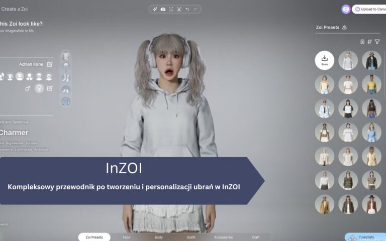 InZOI – kompleksowy przewodnik po tworzeniu i personalizacji ubrań