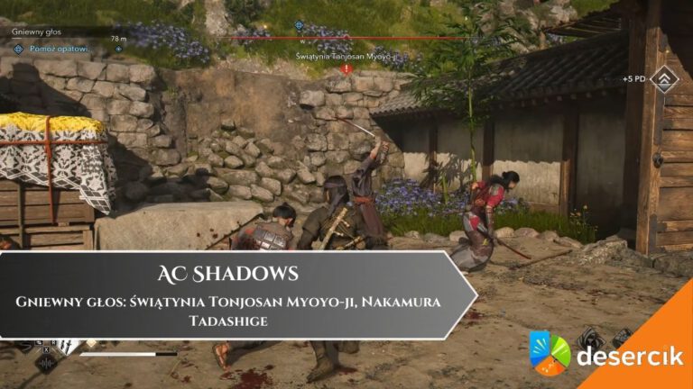 AC Shadows – Gniewny głos: świątynia Tonjosan Myoyo-ji, Nakamura Tadashige
