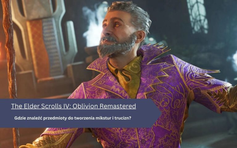 Oblivion Remastered – Moździerz i tłuczek: gdzie znaleźć, mikstury i trucizny