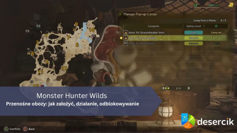 Monster Hunter: Wilds – Przenośne obozy: jak założyć, działanie, odblokowywanie