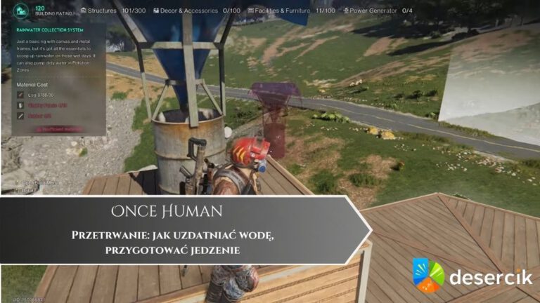 Once Human – Przetrwanie: jak uzdatniać wodę, przygotować jedzenie