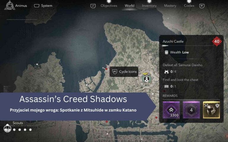 Misja – Przyjaciel mojego wroga: Spotkanie z Mitsuhide w zamku Katano – Assassin’s Creed Shadows