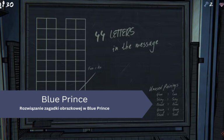 Rozwiązanie zagadki obrazkowej w Blue Prince