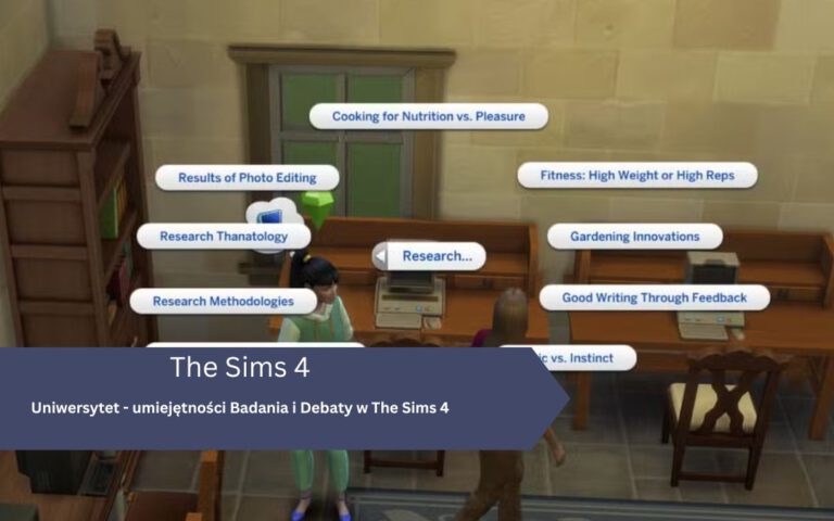 Uniwersytet – umiejętności Badania i Debaty w The Sims 4