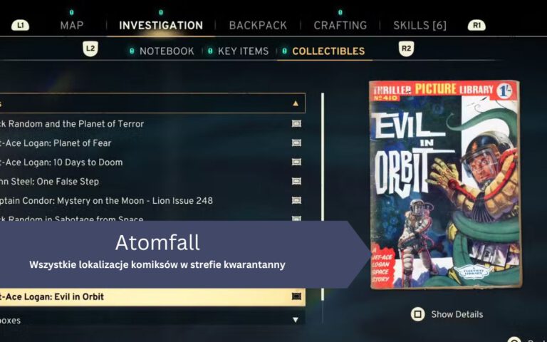 Wszystkie lokalizacje komiksów w strefie kwarantanny w Atomfall