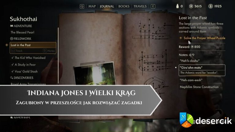 Indiana Jones i Wielki Krąg – Zagubiony w przeszłości: jak rozwiązać zagadki