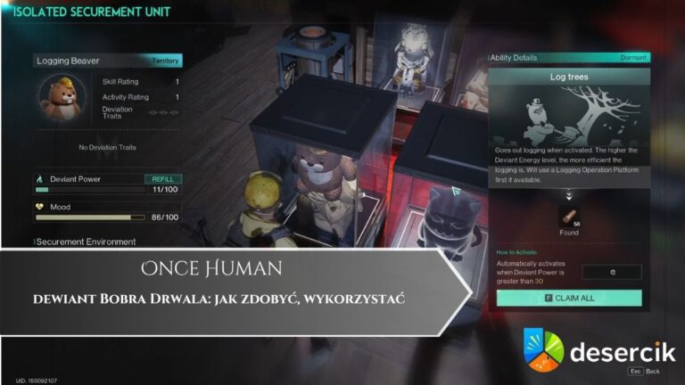 Once Human – dewiant Bobra Drwala: jak zdobyć, wykorzystać